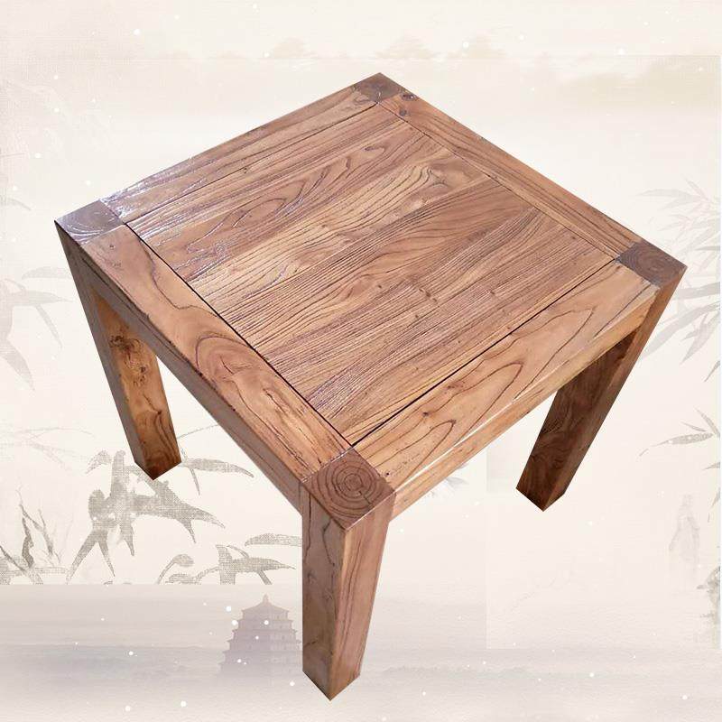 W小型6花架实木质山桌老榆木鱼缸架子阳台奇石盆景架凳餐桌假底座