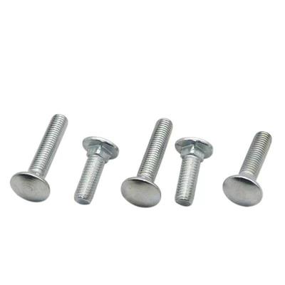 半圆头丝方颈螺栓GB12车螺5M6M8M1马0M12MM14M16有现货654本色螺