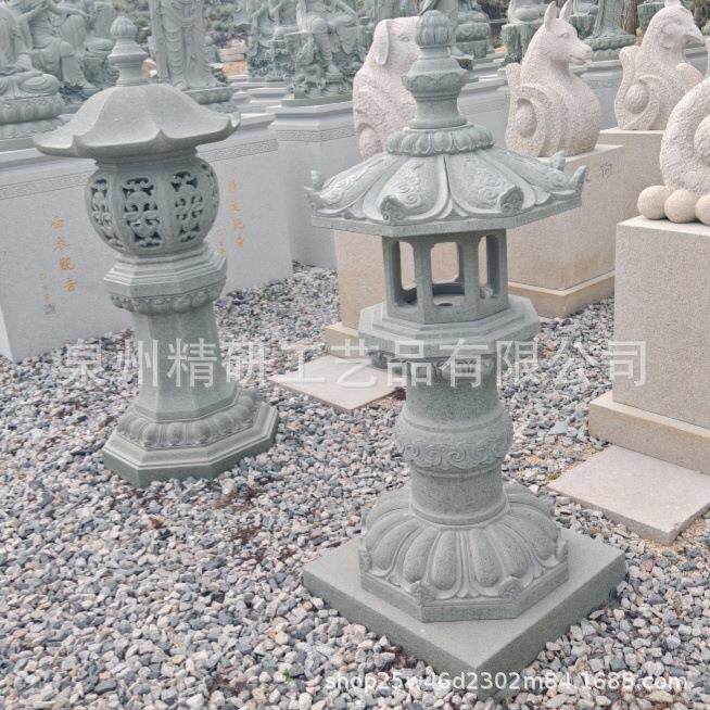 惠石雕灯塔青石石灯景寺院农村改jtg1652造笼造摆件景观石头仿古