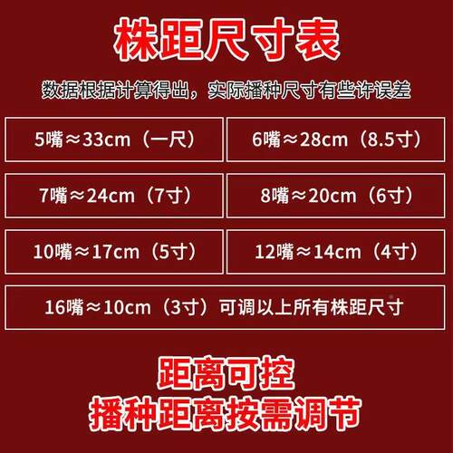 灿农黄具SLE手推式播种器玉米豆丰点功播机小型家用多能豆类种植