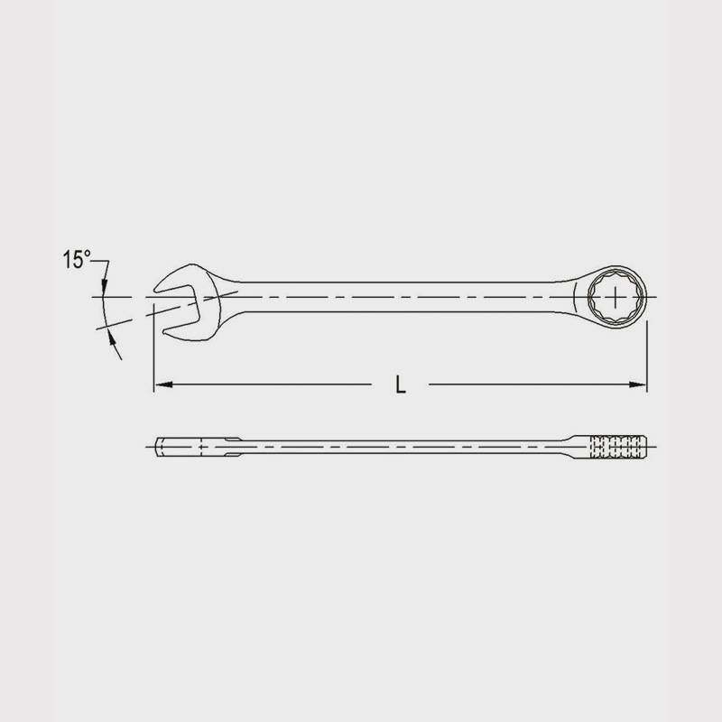 Genius进口天赋工具棘轮快扳手英制精抛光两用快扳开口梅花778510