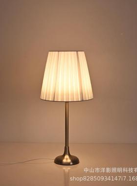 复古美式轻奢小台灯现代简约客BY53厅书室房卧氛床头围装饰灯感布