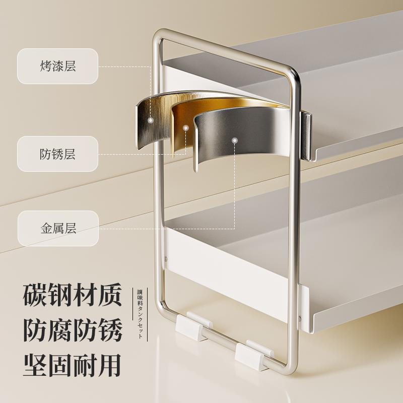 房料F78J9MJ8品置物架台面家合用轻奢调味调罐油壶厨盐罐组套装多