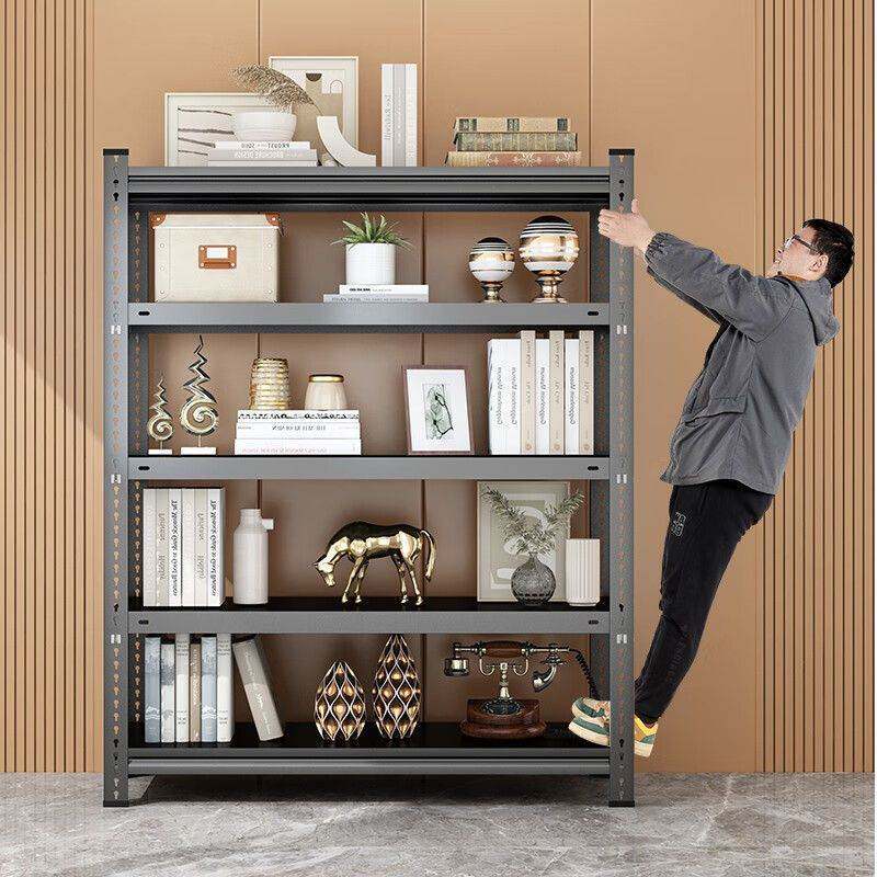 家用货架置物架多层落地仓储超市展示架阳台地下室库房厨房铁架子