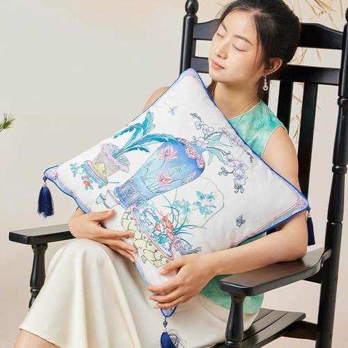 新中腰式蝴蝶清梦wy.7.4国双卧面抱枕轻奢客厅沙发床头靠枕垫风室