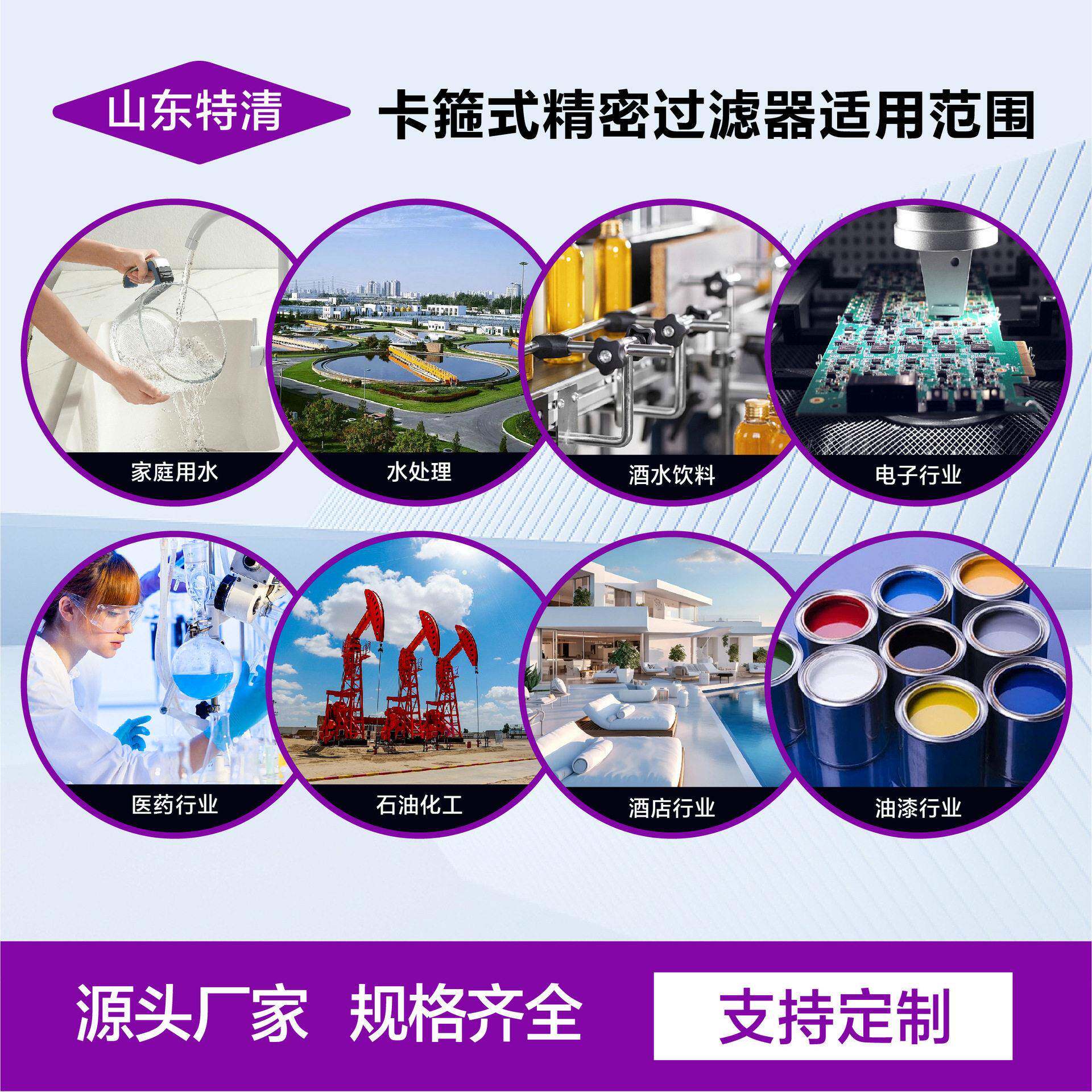 过滤器卡箍式密密过754滤器前置过滤器水精处理锈不钢卡箍式精过