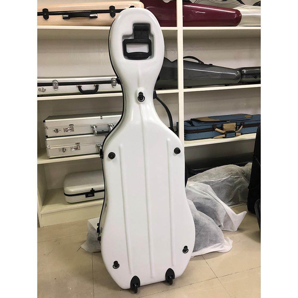 大提琴盒白玻璃钢硬盒防XZC震防摔琴琴盒厂色家直销