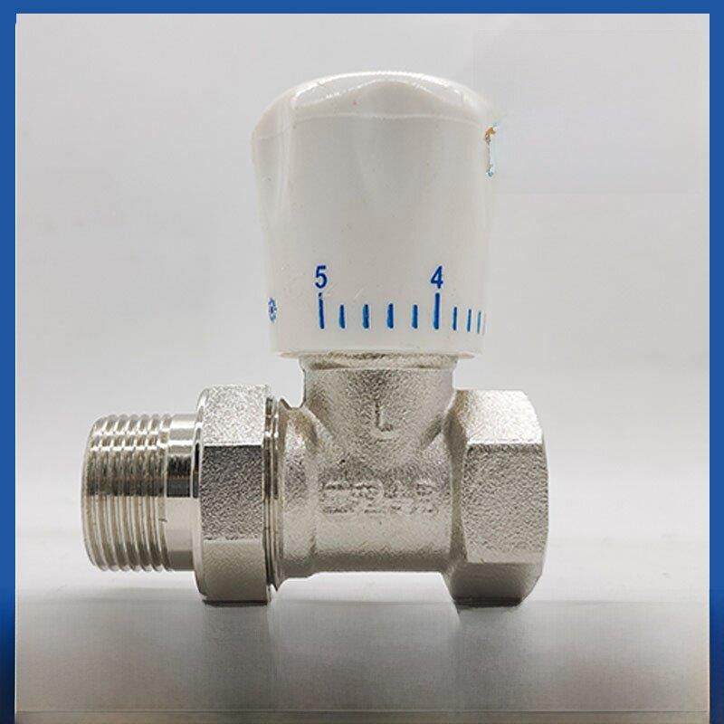 调节阀散热器温度控制阀全铜分钟直阀角阀分钟内部和外部电线散热