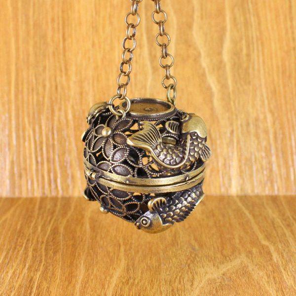 黄铜香薰球复古镂空家用家居汽车挂件2024金属工艺品工厂货源,饰品/流行首饰/时尚饰品新,摆件,淘宝优惠券,粉丝福利购,淘宝优惠卷