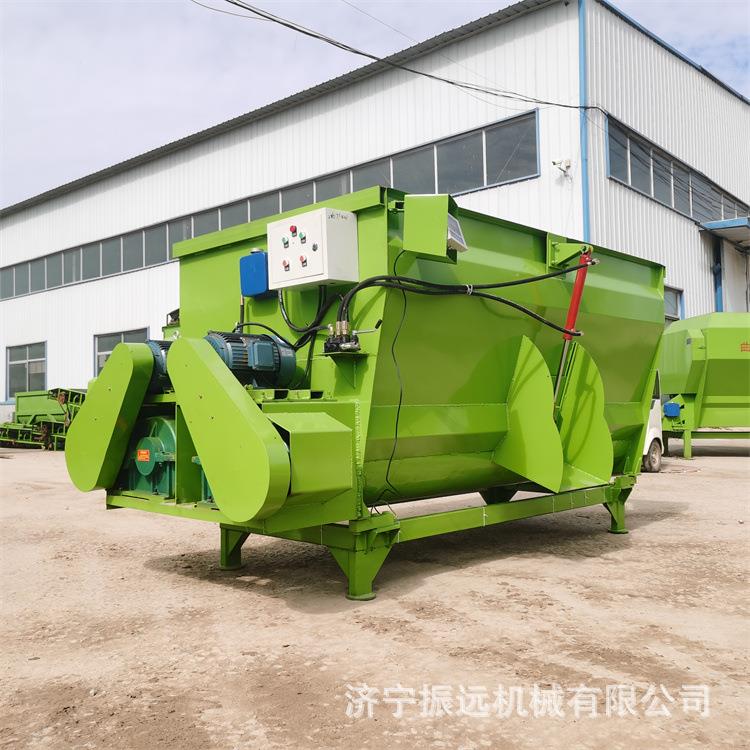 卧式tmr饲料搅拌机16方双轴秸秆拌料机养殖牛羊全混合日粮机