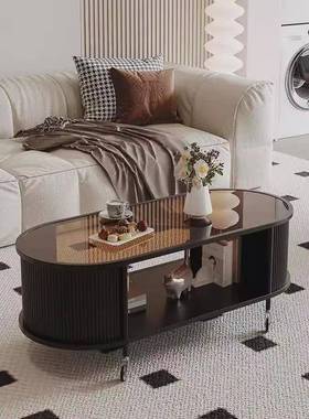 dnd移动茶几客厅家SOM用小椭户2型茶桌简约现代茶台02可5新款圆形