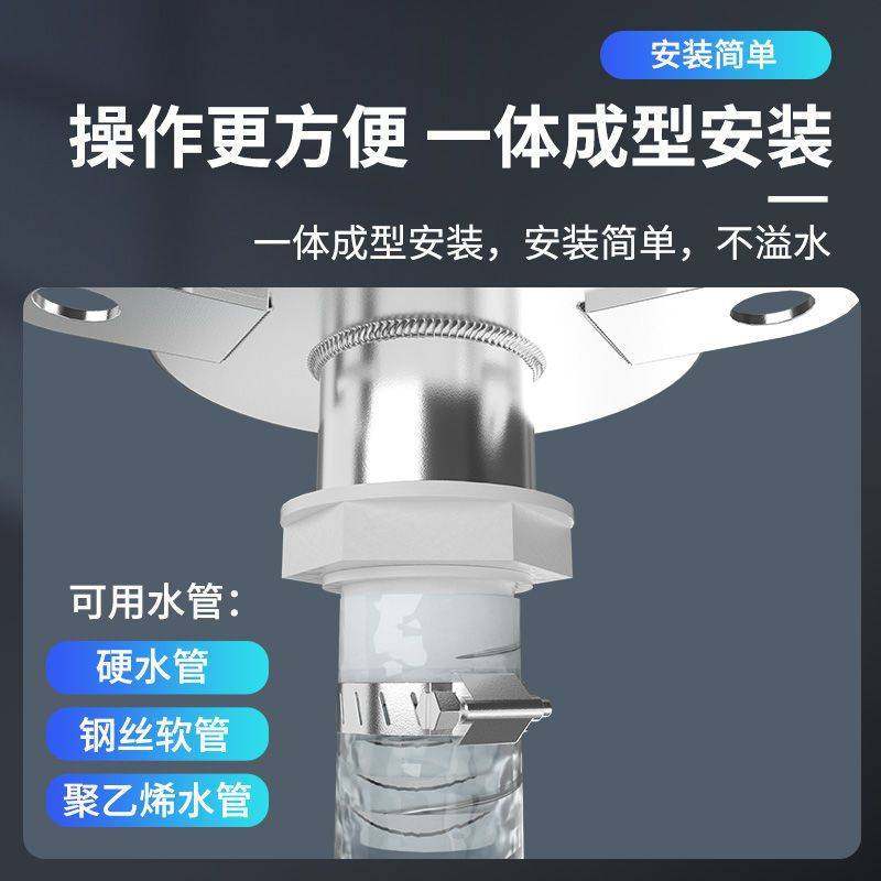 摇水泵手动压水井家用摇水机井水井头抽水泵吸水器老式不锈钢大头