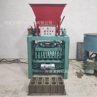 龙心邦烧4-5B免空砖机小砌型ULN块成制造机半自动水泥制砖机