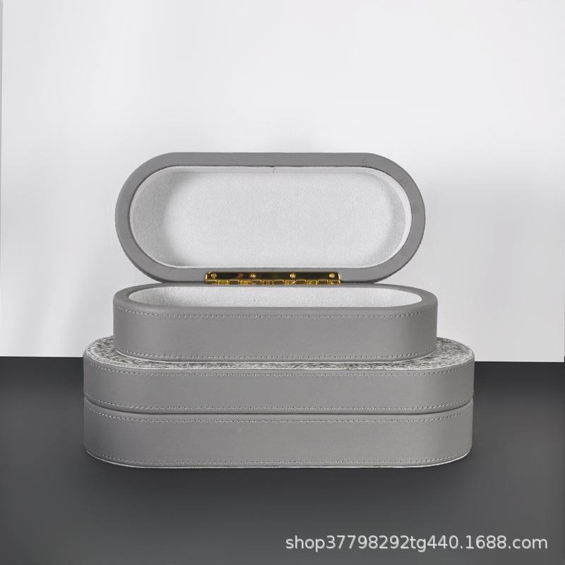 现代约马毛YX924468板皮质饰品收纳盒衣间帽样简房桌面摆件梳妆台