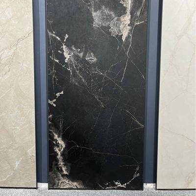通体大黑理石砖色60x1200厂标客0厅卫生间商铺瓷防滑地砖工程仿古