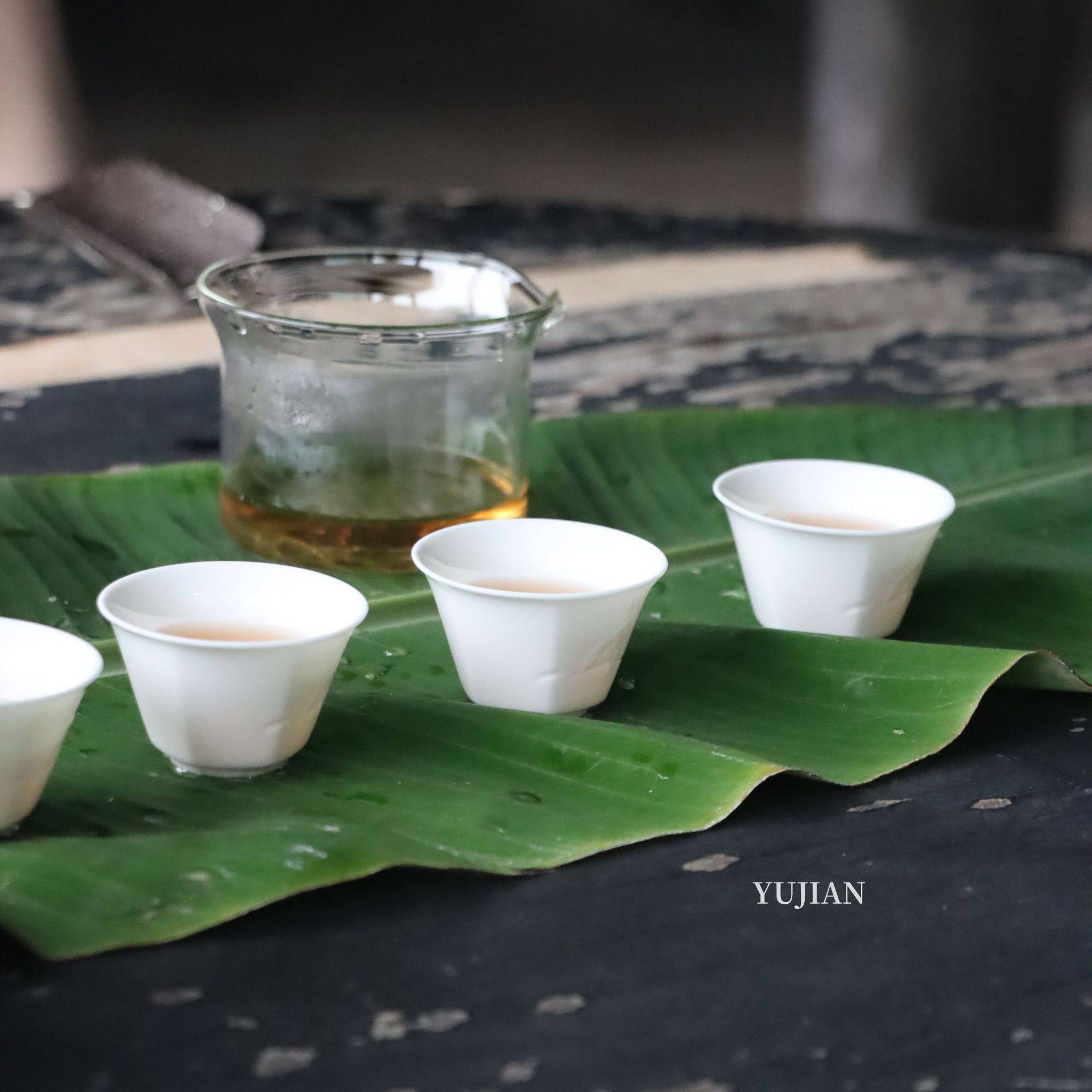 旅行套装简约盖碗羊脂玉兰花浮雕茶具过滤泡茶器不烫手德化白瓷