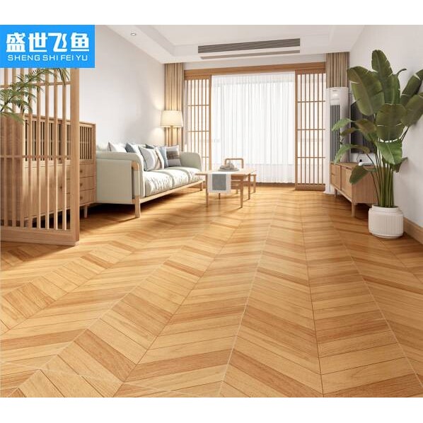 复古日式鱼骨木纹砖600x1200 餐厅商超地板砖客厅卧室仿实木瓷砖