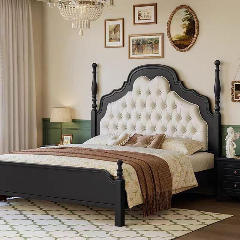 美实式GJS木双人1婚.8米主卧现代简约床1.5米轻奢储物气压软包床