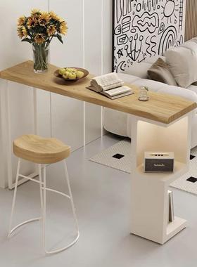 靠墙阳ZXX-3169台隔断柜休闲客厅处LfE高脚实木奶吧台桌风吧转角民宿区油