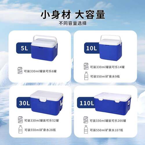 跨境2L5L10L30L110L组合套装保温箱摆摊食物储存生鲜运输冷藏箱