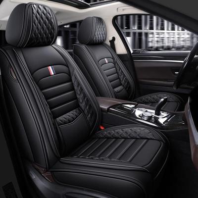 跨境四季通用坐汽车垫全包座套打围孔透气纳皮座椅套夏季489车座