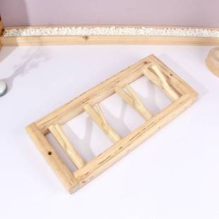 创意树杈挂钩原木实木衣帽钩玄关门口置物架墙壁挂衣民宿墙上装饰