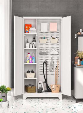 阳台储物柜具柜家卫生柜洞洞板保洁柜不锈钢清工洁柜拖?RGO政把收