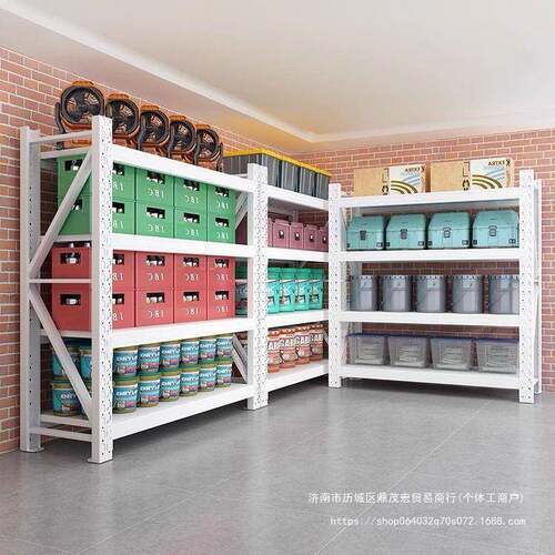 钢制货架多层仓库落地铁架家用储藏室收纳置物架商用仓储货架6层