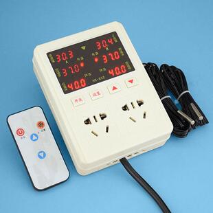 HS-632双路温控开果蔬牌大温棚温2度开关关种养殖场控开关可调