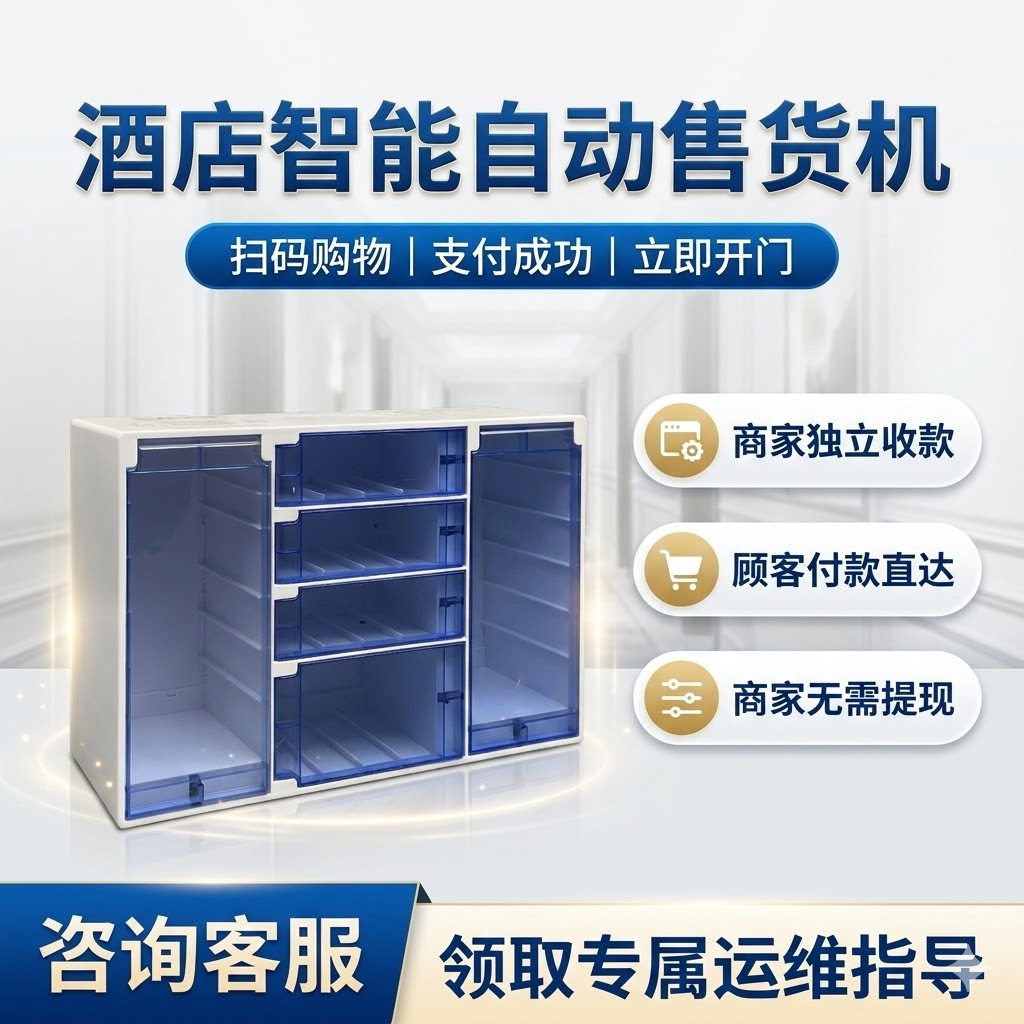 酒店商用售货机自助无人小型自动售卖格子柜智能全自动迷你