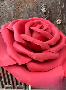 大红巨礼型玫瑰防水室外泡纸花婚庆仿婚真立体沫手工纸花90863背