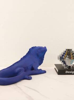 现代简品约树脂蜥蜴工艺轻奢创意家居桌面房间件098装饰品小摆物