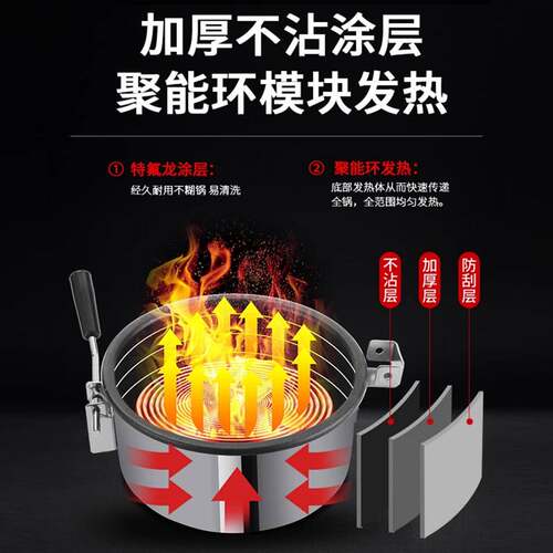 电热全自动爆米花机EB-09商用爆米花机器爆谷机摆摊设备膨化机