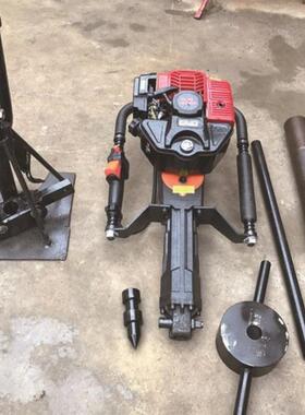 轻便型土壤取样钻机手持式原状土取土钻机地质勘探取芯钻孔机