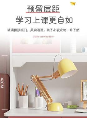 儿童学CGV习桌家用卧室高值书桌新书组合一颜体女架孩房间网红写字品