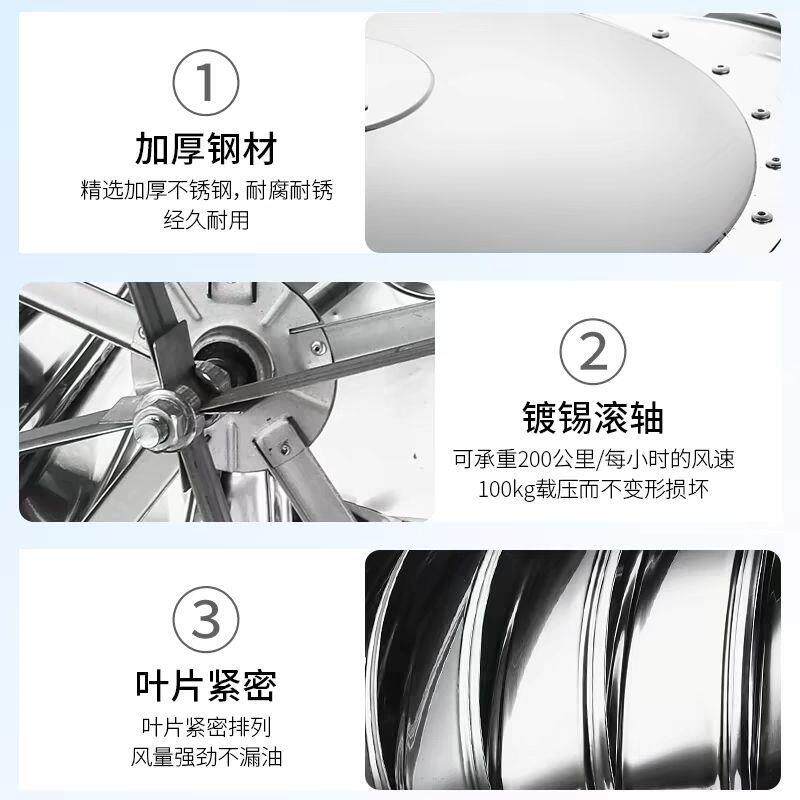 034不锈钢风球舍无动力风无品牌/帽600型风厂房猪养殖换气排气扇