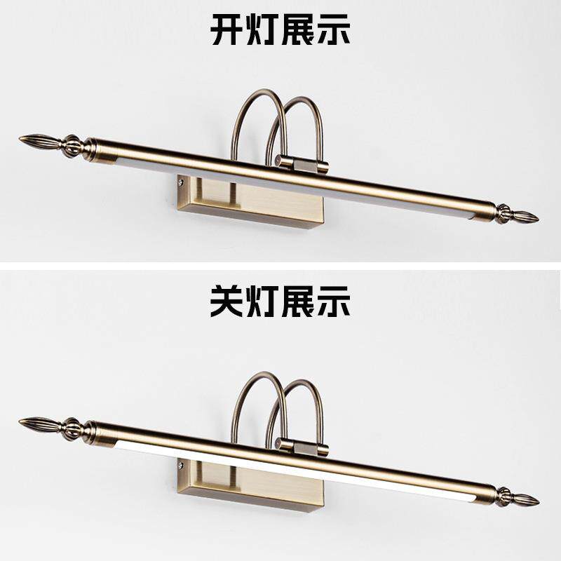 妆跨境见描述极简镜l前壁灯酒店浴室卫生间洗镜手间梳台镜柜化妆e
