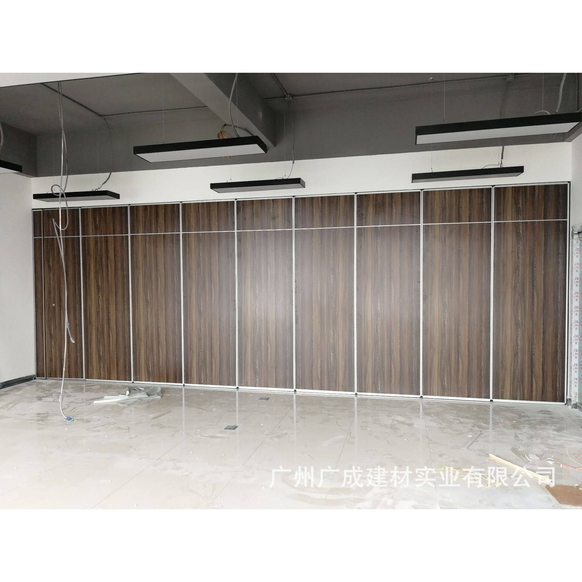 大型宴会厅活动隔断酒店工程悬挂移门可伸缩折叠隔音移动隔断墙