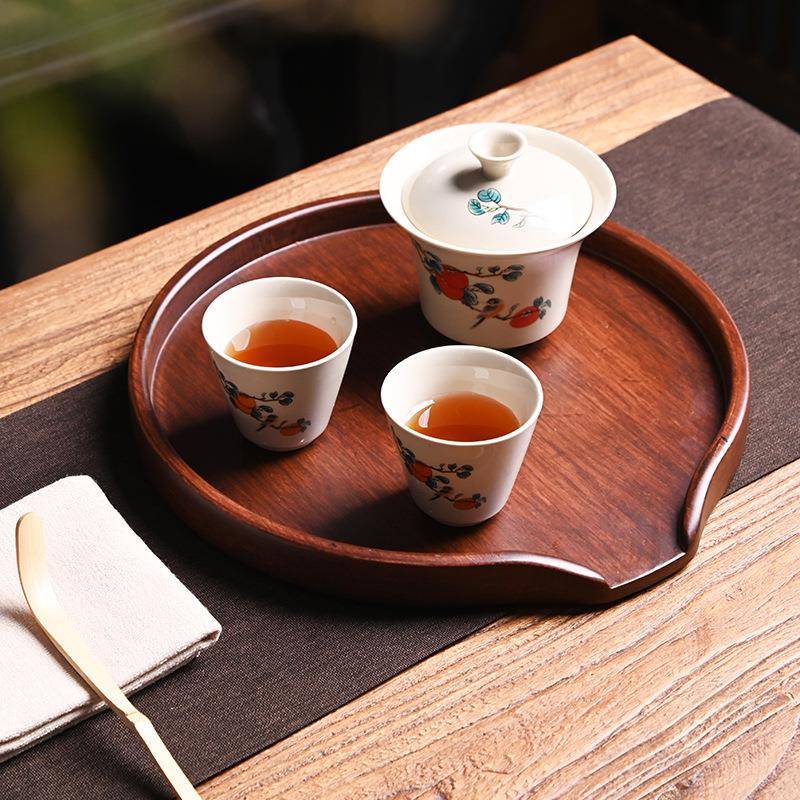 黑干迷泡你盘实木茶托高端家用轻奢泡茶台小檀号干XL-832泡台户外