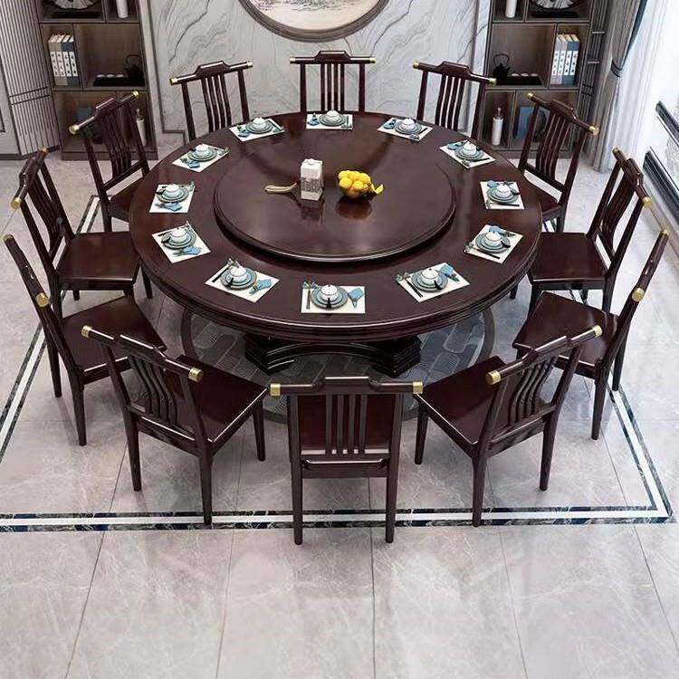 新中式厅餐椅椅见描述子背椅凳子简酒店餐吃饭约餐桌椅靠官帽椅