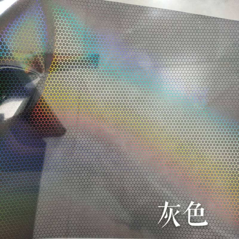 永正改色膜汽车6D蜂窝菱形灯膜炫彩变色尾灯改色贴膜镭射大灯贴膜