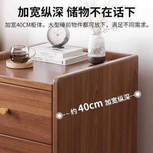 床头柜型柜P289 211床小边置物柜窄现代简约卧室简易实木腿储物柜