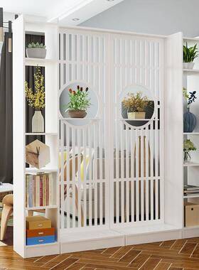 装饰柜REQ子进门简现代新约中式屏风隔断画直伍销工厂客厅文入户