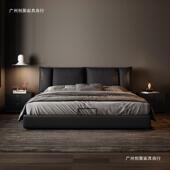 现意式 地简小户型皮床1.5DIC轻奢主卧软包双人极婚床代简约落储物
