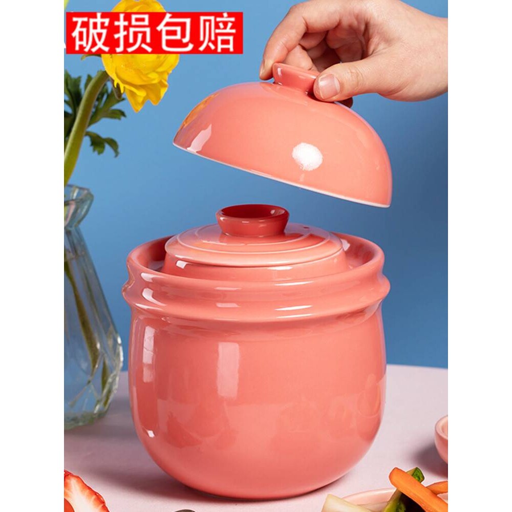 景德镇泡菜坛子陶瓷家用四川土陶咸菜腌菜缸密封储物罐迷你小号瓶