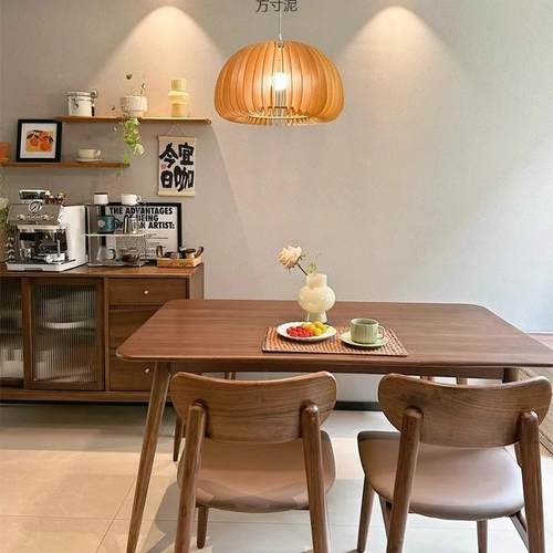 南FAS黑胡桃木桌面实木级直见详情拼大书板升降桌台面板餐桌桌厂