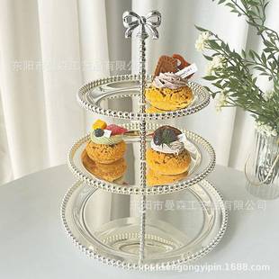 欧式 层蛋三糕轻奢家用多层水盘婚庆派对下午架M3062茶甜品台点果