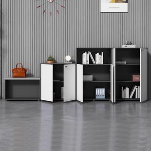 白色料边柜文件柜矮柜木质储物柜桌柜PCG001打印机柜隔断柜资收纳