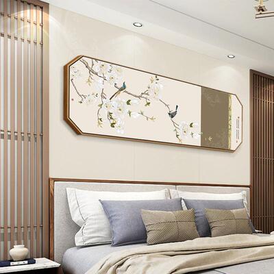 鸟鸣花开QZ202201新横中式牡丹客厅装画饰画卧室床头花鸟挂版茶室