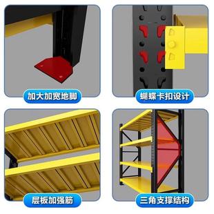 仓多储货架层置物架仓库铁型落地展示架加929厚家重用超市多功能
